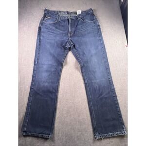 Ariat M8 Jeans Men's 38x34 Low Rise Straight Modern Cowboy Western Blue Denim